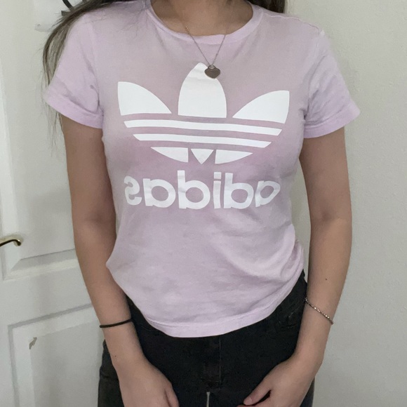 adidas Tops - Baby Pink Adidas T-shirt